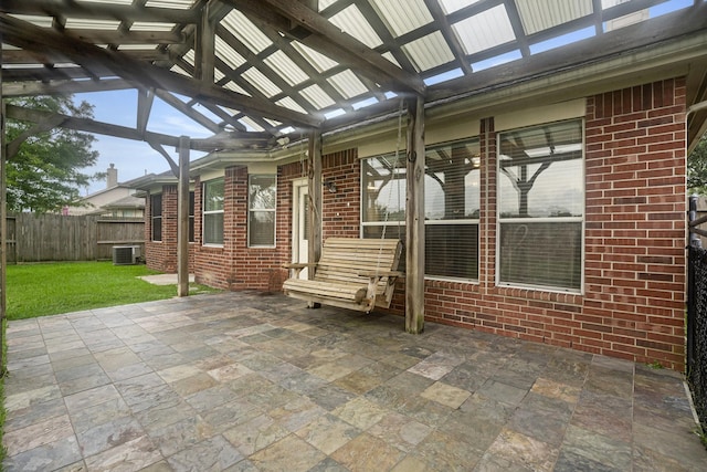 312 Cedar Branch Dr, League City, TX 77573 - view of patio / terrace with a gazebo