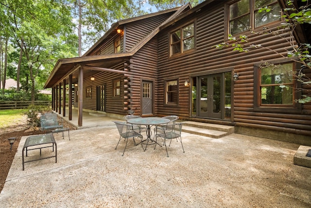 19314 Indigo Lake Dr, Magnolia, TX 77355 - view of patio / terrace with french doors