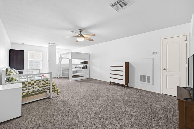 2602 Shady Acres Ct, Houston, TX 77008 - carpeted bedroom featuring ceiling fan