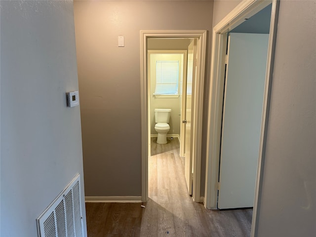 12819 Labelle Ln, Houston, TX 77015 - corridor with wood finished floors and baseboards