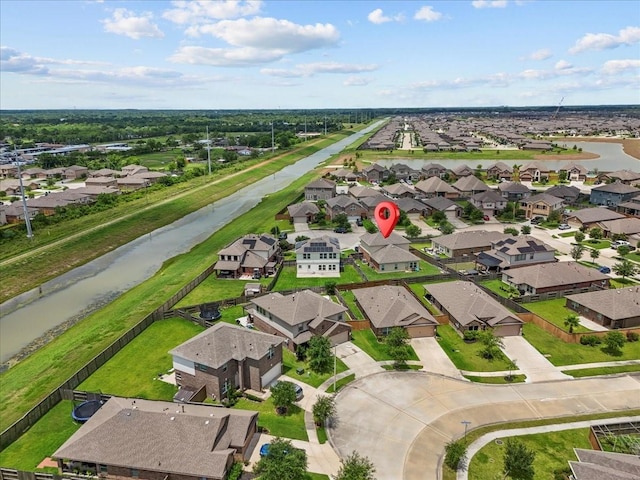 2114 Sand Ridge Dr, Texas City, TX 77568 - aerial perspective of suburban area with a large body of water