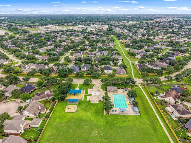 17823 Scenic Oaks Dr, Richmond, TX 77407 - bird's eye view of a pool area
