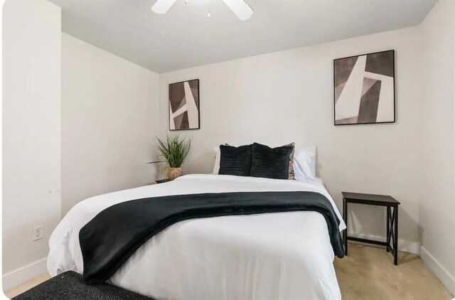1609 Palcio Real Dr, Houston, TX 77047 - bedroom featuring baseboards, carpet floors, and ceiling fan