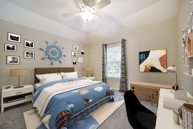 7319 Fair Meadow Ln, Katy, TX 77494 - carpeted bedroom featuring ceiling fan and baseboards