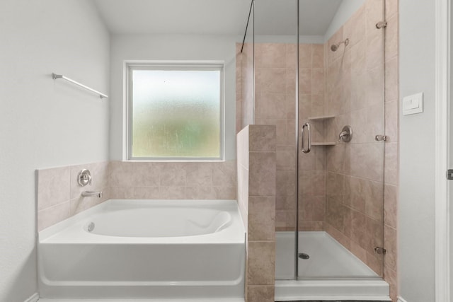 3713 Shady Elk Ct, Conroe, TX 77301 - bathroom with a stall shower and a bath