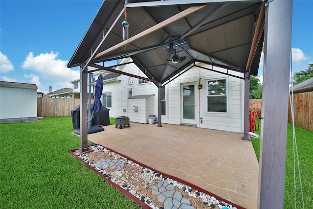 12010 Piney Bend Dr, Tomball, TX 77375 - view of patio featuring a gazebo