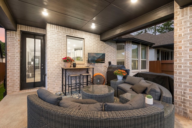 221 Sky Top Dr, Montgomery, TX 77316 - view of patio with an outdoor hangout area