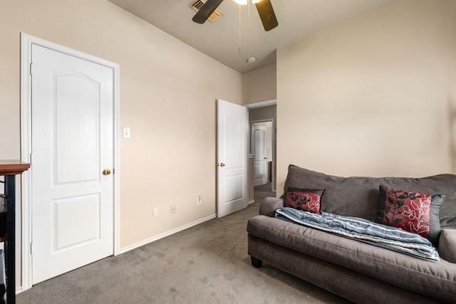 4907 Sienna Heights Ln, Pasadena, TX 77505 - bedroom featuring carpet, baseboards, and a ceiling fan