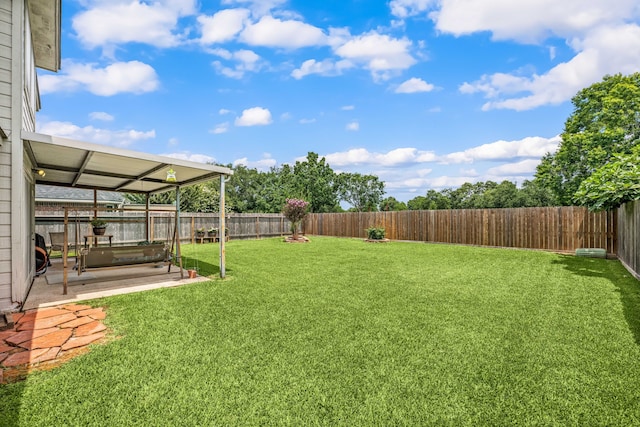 4907 Sienna Heights Ln, Pasadena, TX 77505 - view of yard with a patio
