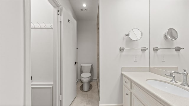 4868 Post Oak Timber Dr, Houston, TX 77056 - full bathroom with vanity and tile patterned flooring