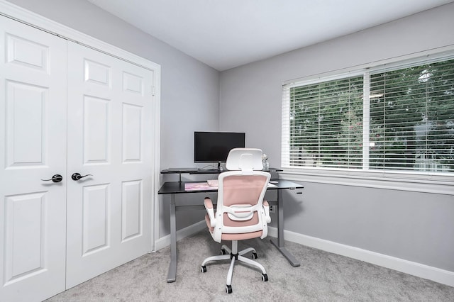 17706 August Meadows Ln, Spring, TX 77379 - carpeted home office with baseboards