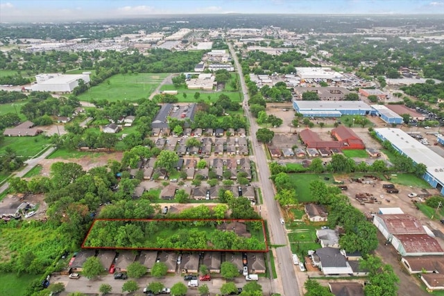 315 E Whitney St, Houston, TX 77022 - aerial view of property and surrounding area with property parcel outlined