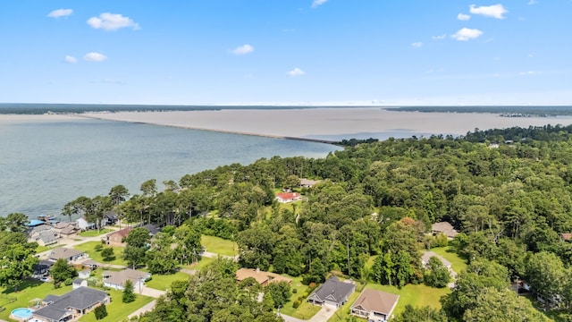 129 Bridgepoint, Onalaska, TX 77360 - aerial perspective of suburban area with a nearby body of water and a heavily wooded area