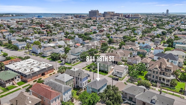 811 18th St, Galveston, TX 77550 - aerial perspective of suburban area