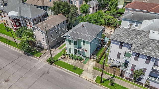 811 18th St, Galveston, TX 77550 - aerial perspective of suburban area