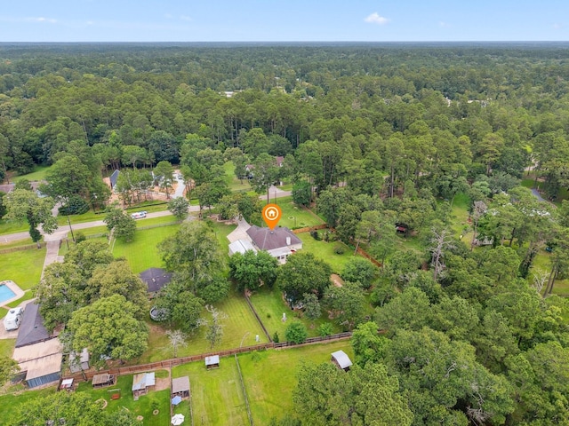 136 Fantail St, Magnolia, TX 77355 - bird's eye view of a forest