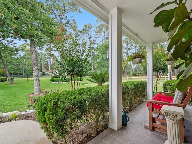 136 Fantail St, Magnolia, TX 77355 - view of porch