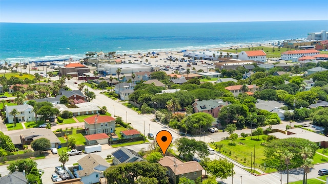2616 45th St, Galveston, TX 77550 - aerial view of residential area featuring a large body of water