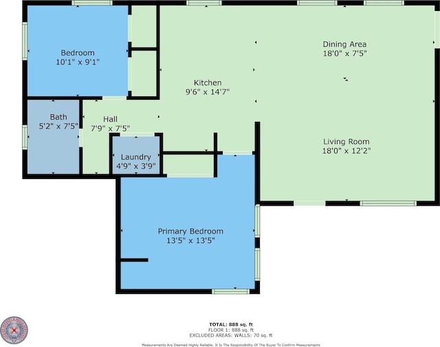 2616 45th St, Galveston, TX 77550 - room layout