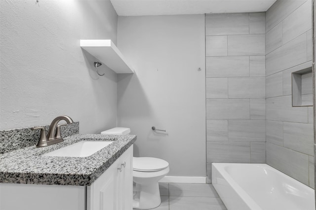 2032 Vince St, Pasadena, TX 77502 - full bathroom featuring toilet, vanity, and baseboards