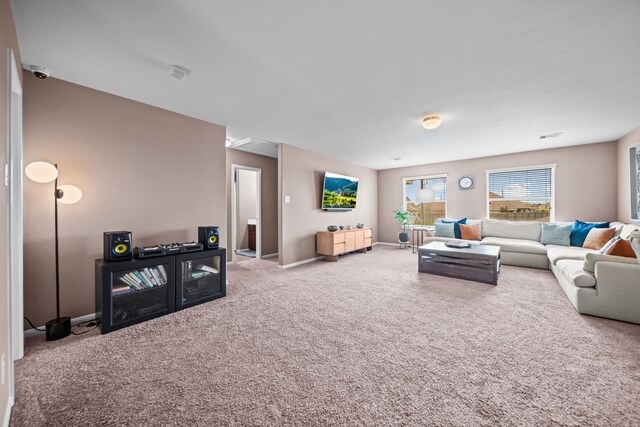 13526 Astley Acres Ln, Cypress, TX 77429 - living room with carpet floors and baseboards