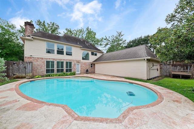 20234 Brondesbury Dr, Katy, TX 77450 - view of pool with a patio and a wooden deck