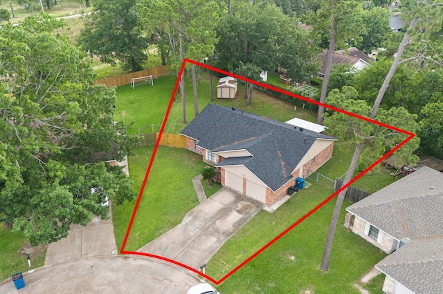 9207 Loren Ln, Houston, TX 77040 - view of subject property featuring property boundaries highlighted