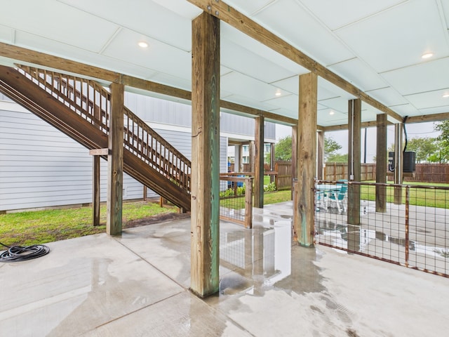 2403 S Bronte St, Rockport, TX 78382 - view of patio featuring stairway