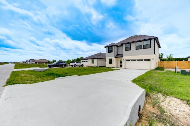 6193 Rd 5503, Cleveland, TX 77327 - view of front of property featuring an attached garage, driveway, stucco siding, and roof with shingles