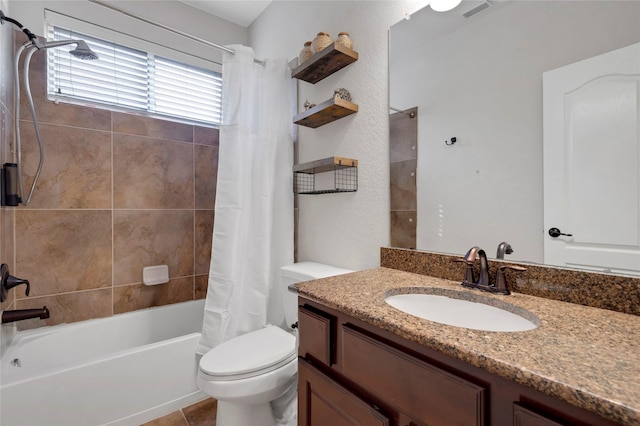 6003 Tarra Firma Dr, Spring, TX 77379 - bathroom with vanity and shower / tub combo