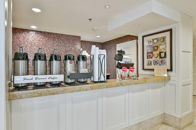801 E Beach Dr Unit Bc2305, Galveston, TX 77550 - bar featuring recessed lighting and tile patterned floors