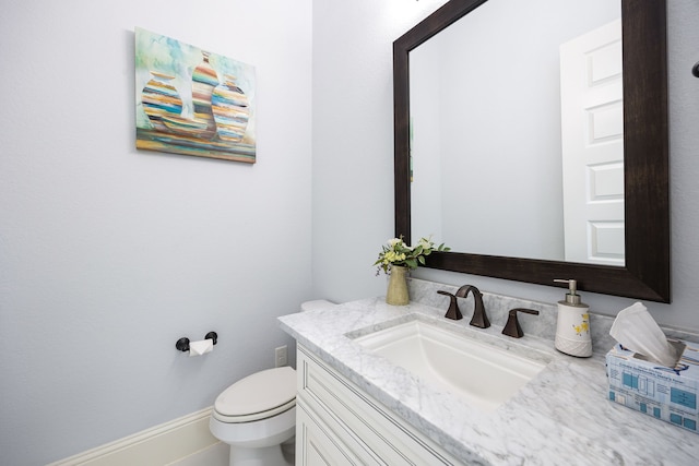 19111 N Frio River Cir, Cypress, TX 77433 - half bathroom featuring vanity and toilet