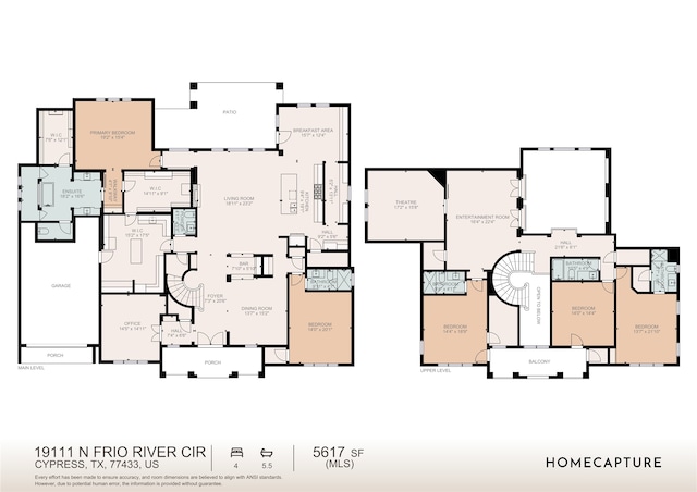 19111 N Frio River Cir, Cypress, TX 77433 - property floor plan