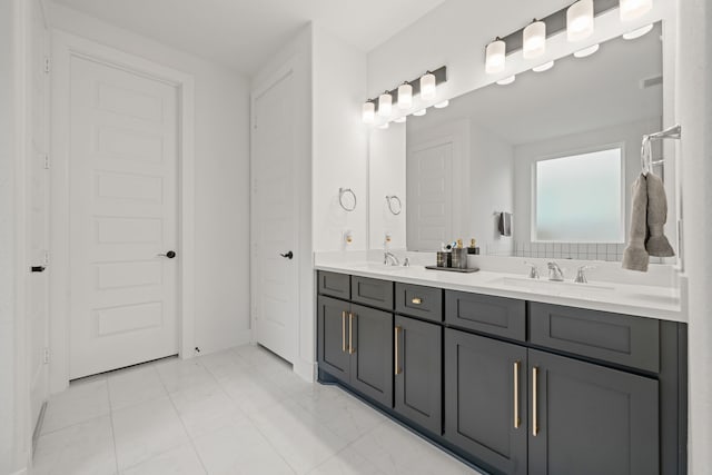 24911 Lily Hall Ct, Tomball, TX 77375 - full bath with double vanity and baseboards