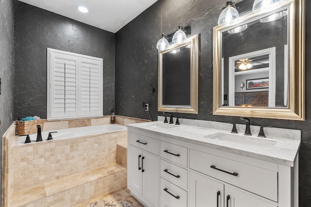 3 Key Harbour Dr, Conroe, TX 77356 - full bath with double vanity and a bath