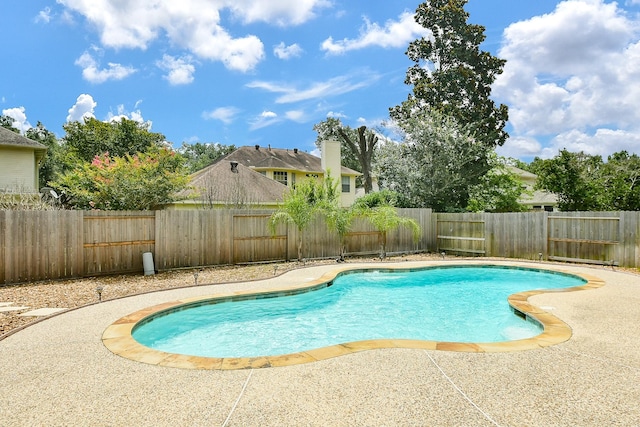 1623 Heddon Falls Dr, Sugar Land, TX 77479 - view of swimming pool with a fenced backyard and a patio area