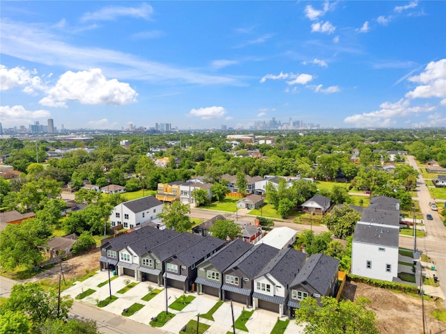 3735 Lydia St, Houston, TX 77021 - aerial view of residential area featuring skyline