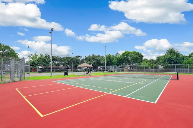 10007 Sagedowne Ln, Houston, TX 77089 - view of tennis court with community basketball court