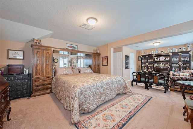 4223 Warwick Dr, Pasadena, TX 77504 - bedroom with light carpet and a textured ceiling