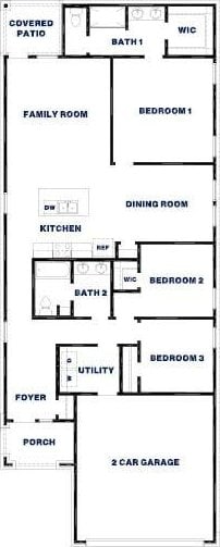 1354 Heather Rosewood Ln, Conroe, TX 77301 - property floor plan