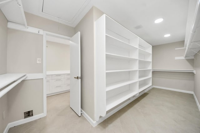 15707 Steamboat Ln, Houston, TX 77079 - spacious closet featuring attic access