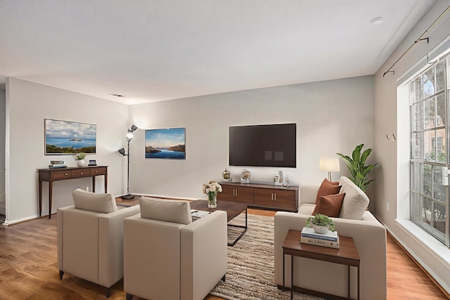 1145 Country Place Dr, Houston, TX 77079 - living room featuring wood finished floors and baseboards