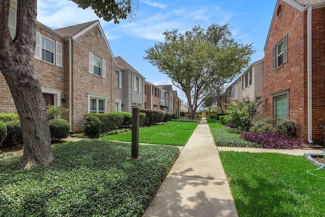 1145 Country Place Dr, Houston, TX 77079 - view of community featuring a residential view and a lawn