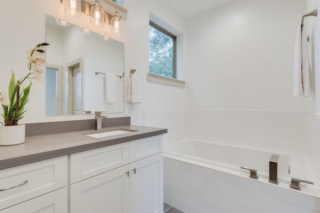 1414 Wichman St, Houston, TX 77007 - full bathroom with vanity and a bath
