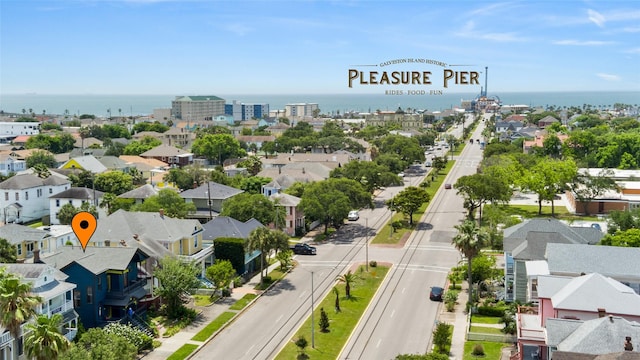 1416 Rosenberg St, Galveston, TX 77550 - bird's eye view of a large body of water