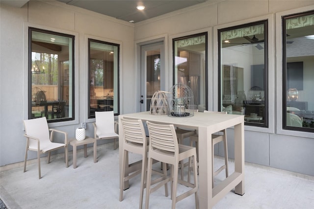 21742 Grayson Highlands Way, Porter Heights, TX 77365 - view of patio / terrace featuring outdoor dining area