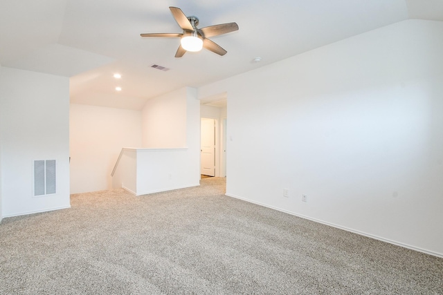 12324 Carib Crossing Ln, Conroe, TX 77304 - spare room with a ceiling fan, light carpet, recessed lighting, and baseboards