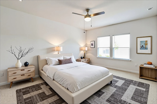 12324 Carib Crossing Ln, Conroe, TX 77304 - carpeted bedroom with baseboards and ceiling fan