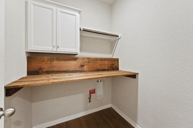 4430 Lone Alcove Dr, Spring, TX 77386 - unfurnished office with dark wood-style floors and baseboards