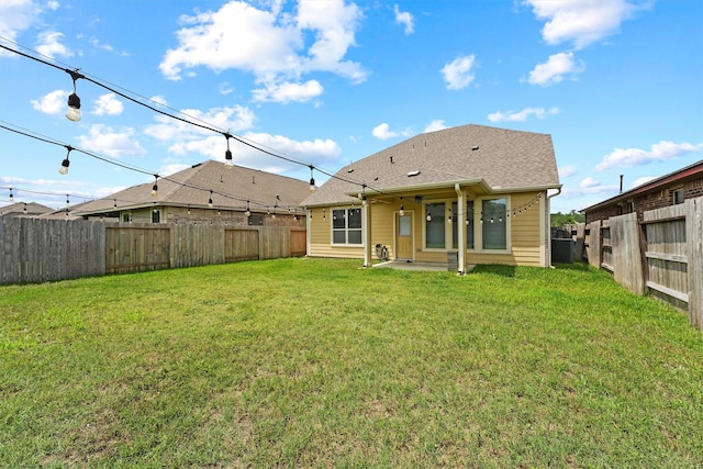4430 Lone Alcove Dr, Spring, TX 77386 - back of property with central air condition unit and a patio